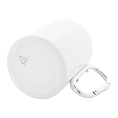 Двустенна чаша с дръжка карабинер за сублимация