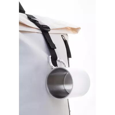 Двустенна чаша с дръжка карабинер за сублимация