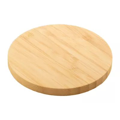 Безжично зарядно от бамбук 15W