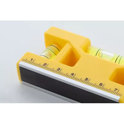 Multifunctional keychain with a ruler and dual levels