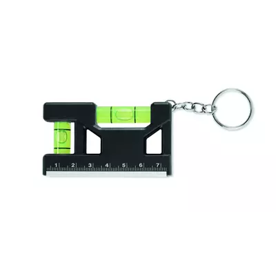 Multifunctional keychain with a ruler and dual levels