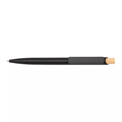 Corfu - plastic ball pen with bamboo button