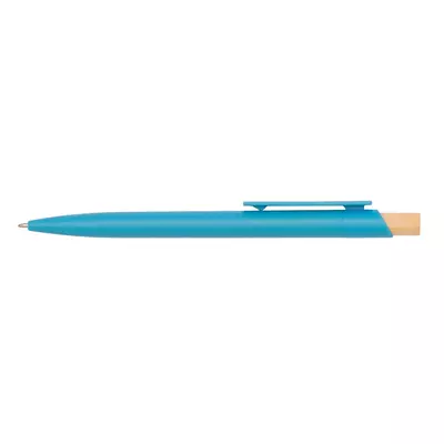 Corfu - plastic ball pen with bamboo button