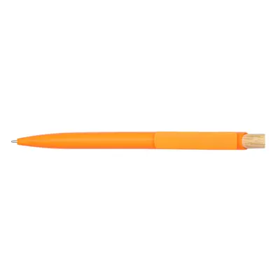 Corfu - plastic ball pen with bamboo button