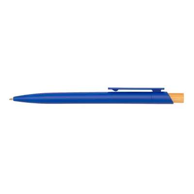 Corfu - plastic ball pen with bamboo button