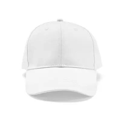 Baseball cap 6 panels with an adjustable metal buckle