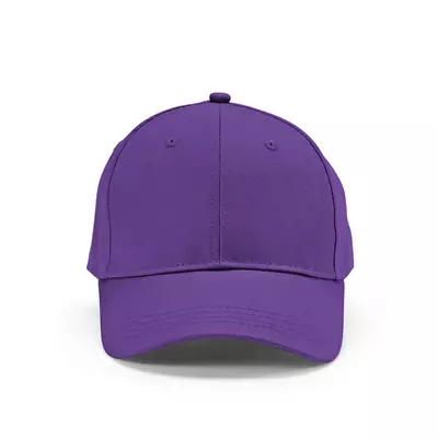 Baseball cap 6 panels with an adjustable metal buckle