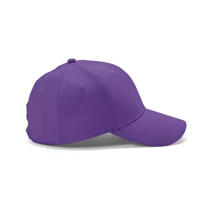 Baseball cap 6 panels with an adjustable metal buckle