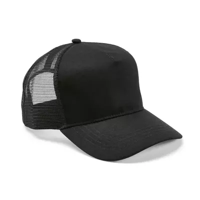 Mesh baseball cap 5 panels with an adjustable snapback closure