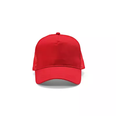 Mesh baseball cap 5 panels with an adjustable snapback closure