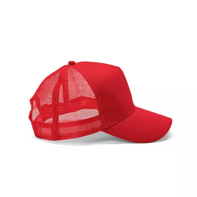 Mesh baseball cap 5 panels with an adjustable snapback closure