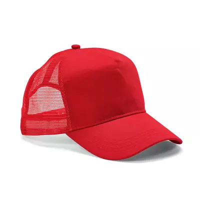 Mesh baseball cap 5 panels with an adjustable snapback closure