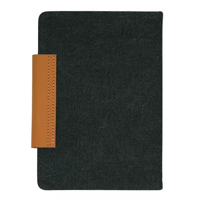 А5 бележник с кожено капаче с отделение за карти