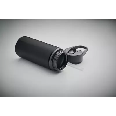 Metal bottle with a straw 500 ml.