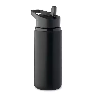 Metal bottle with a straw 500 ml.