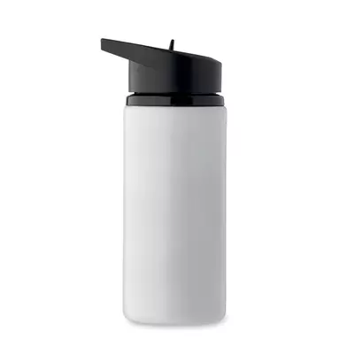 Metal bottle with a straw 500 ml.