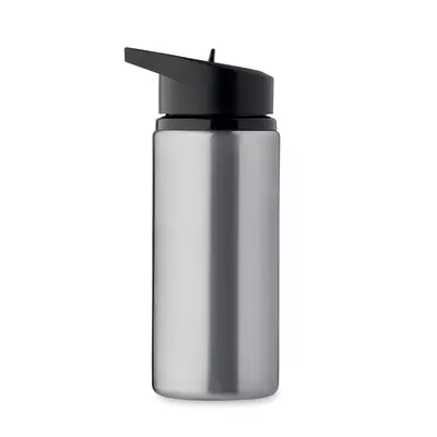 Metal bottle with a straw 500 ml.