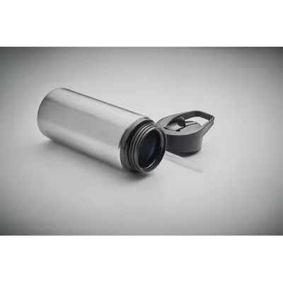 Metal bottle with a straw 500 ml.