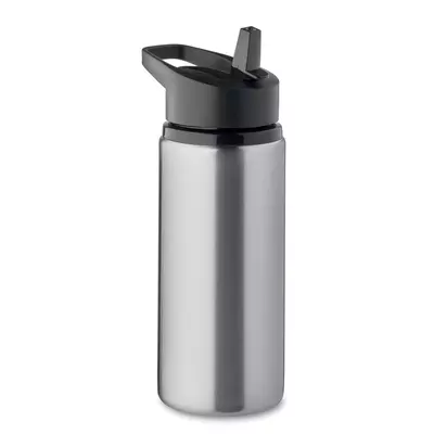 Metal bottle with a straw 500 ml.
