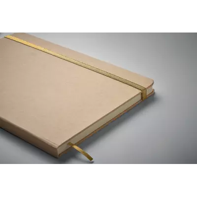 Еко бележник A5 с корица от картон и може цветно  гравиране