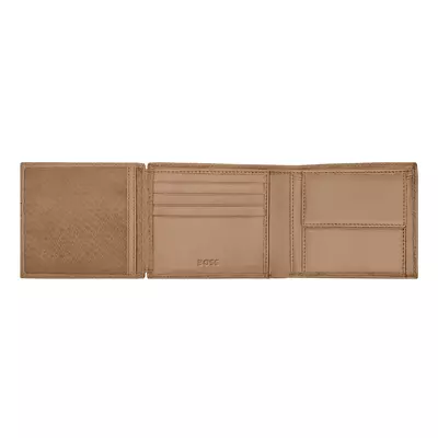 Money wallet with flap Classic Grained Camel