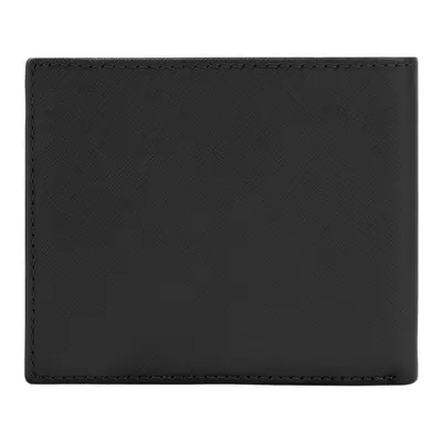 Money wallet with flap Double B Saffiano Black