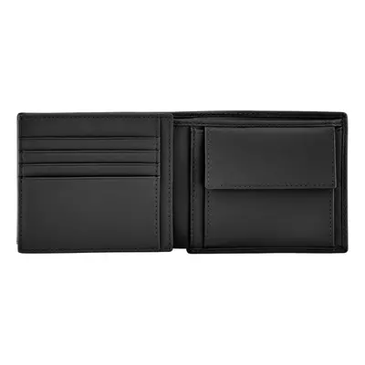 Money wallet with flap Double B Saffiano Black