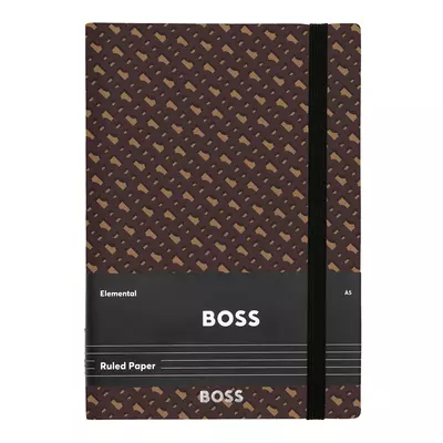 Notebook A5 Monogram Camel Lined