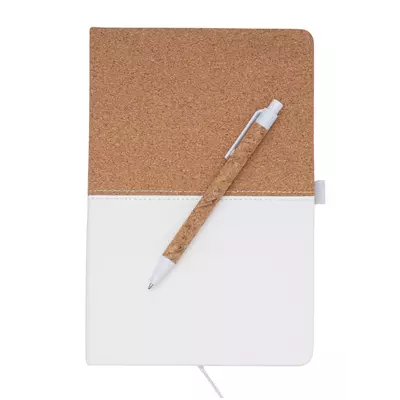 Бележник от корк A5 и химикалка