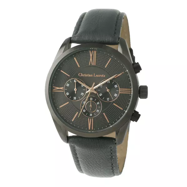 Ръчен часовник Chronograph Textus Leather Grey
