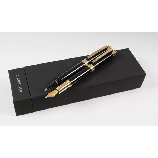 Set ball pen and fountain pen Heritage gold
