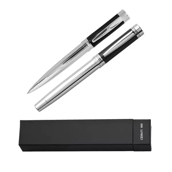 Set ball pen and roller pen Zoom Black