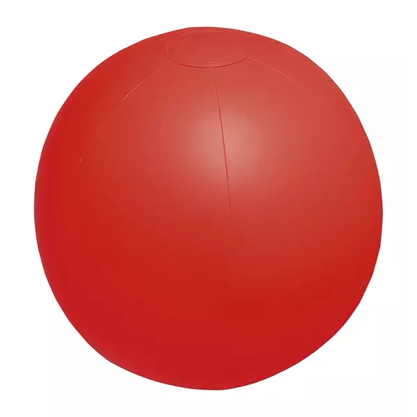 Плажна топка изцяло червена PLAYO (ø28 cm)