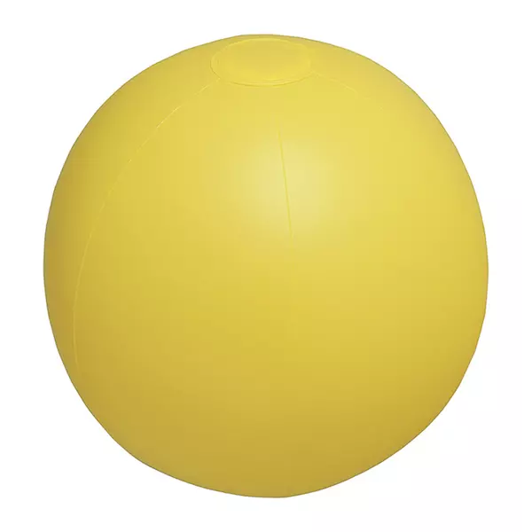 Плажна топка изцяло жълта PLAYO (ø28 cm)