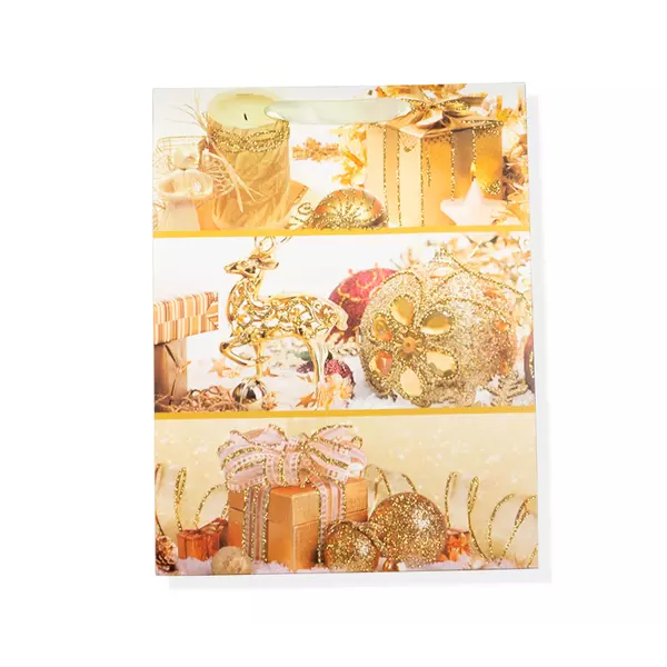 Christmas gift bag "Golden Christmas Toys"