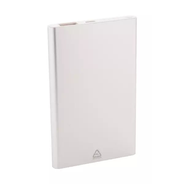 Portable battery 4000 mAh recycled aluminum
