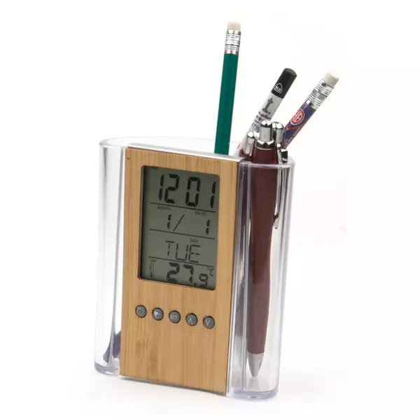 Desk stand with display