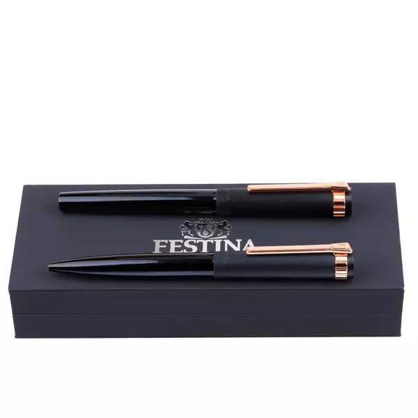 Комплект ролер и химикалка Prestige Rose Gold Navy