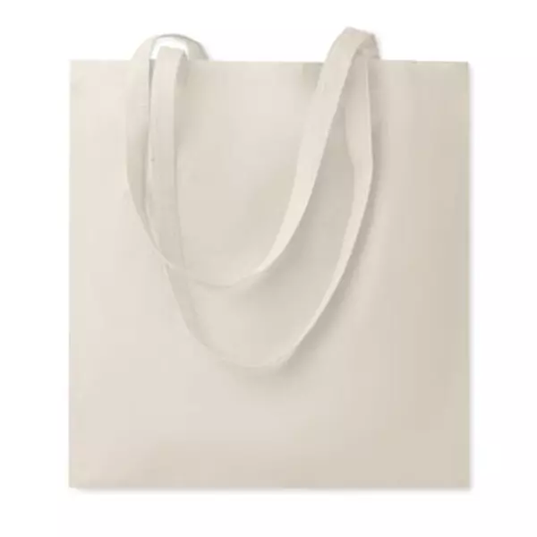 Памучна пазарска чанта с дълги дръжки 180gr/m².
