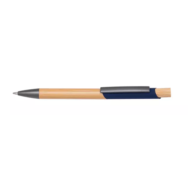 Metal ball pen with bamboo elements