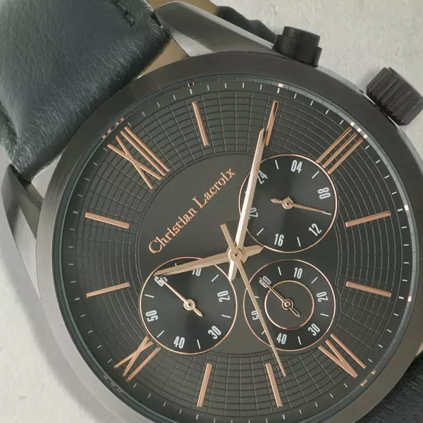 Ръчен часовник Chronograph Textus Leather Grey