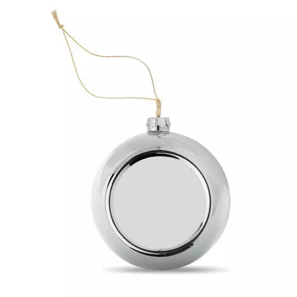 Christmas ball with branding tile