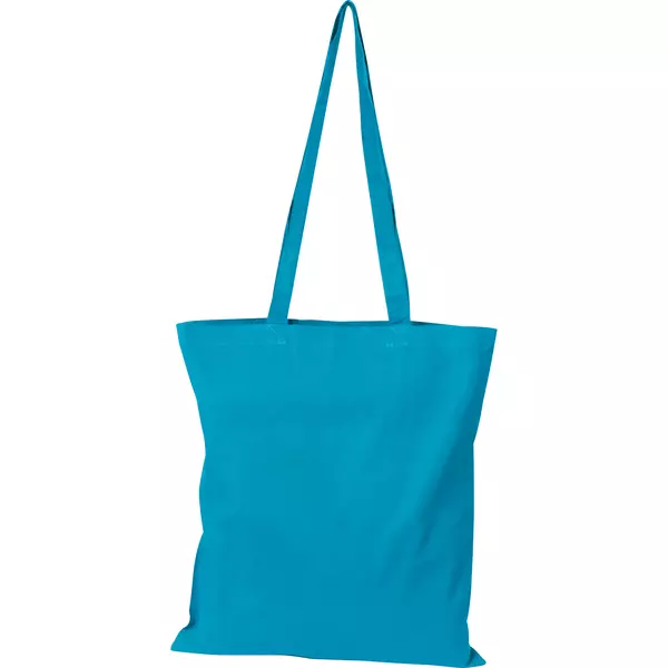 Cotton shopping bag with long handles 140 gr/m².