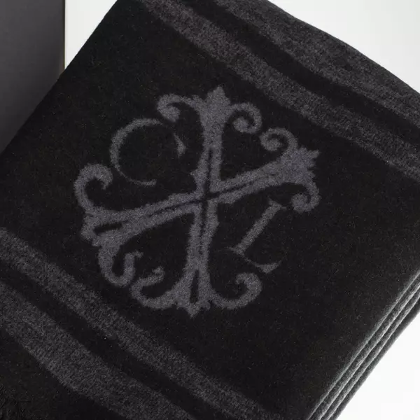 Вълнен шал Id Dark Grey