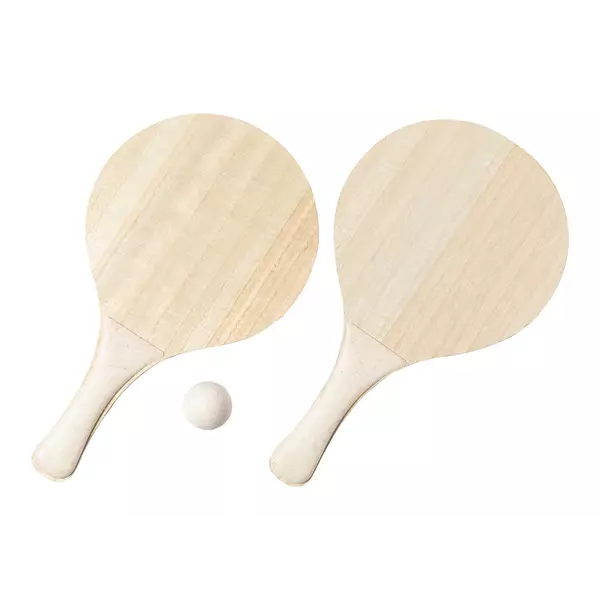 Beach tennis with 3 games in a cotton bag