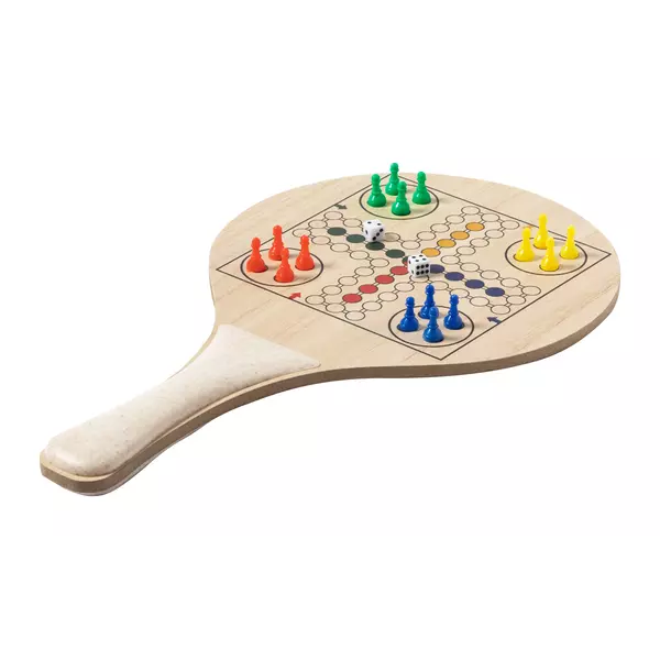 Beach tennis with 3 games in a cotton bag