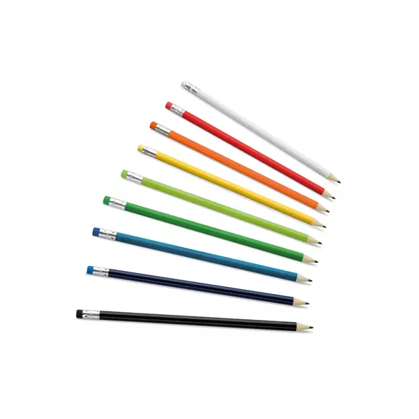 Promotional pencil with colored rubber Melart