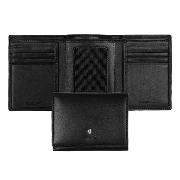 Кожен портфейл Trifold Classicals Black