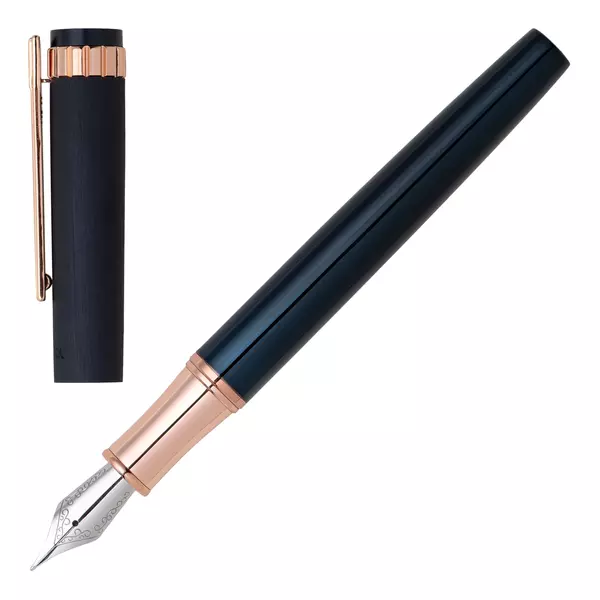 Метална писалка Prestige Rose Gold Navy