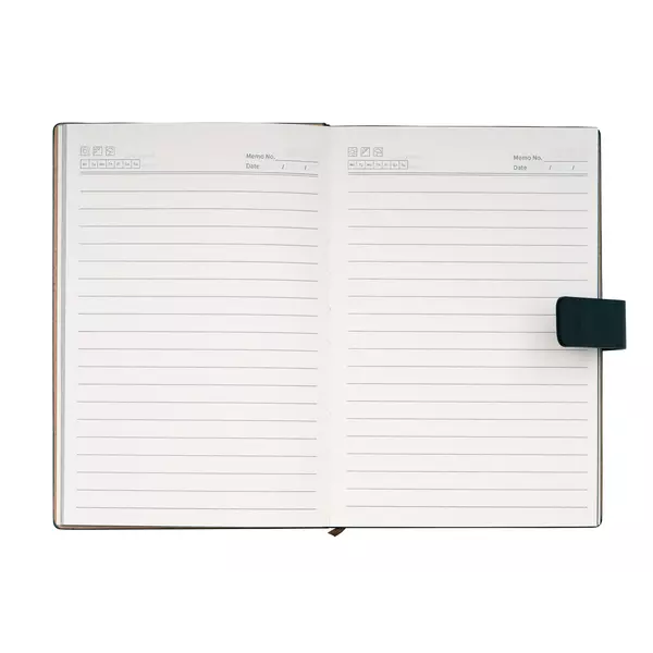 Hardcover A5 notebook with geometric shapes